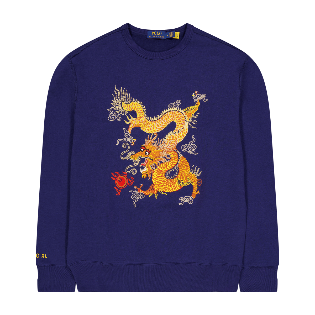 Polo Ralph Lauren Vintage Fleece Dragon Print Sw