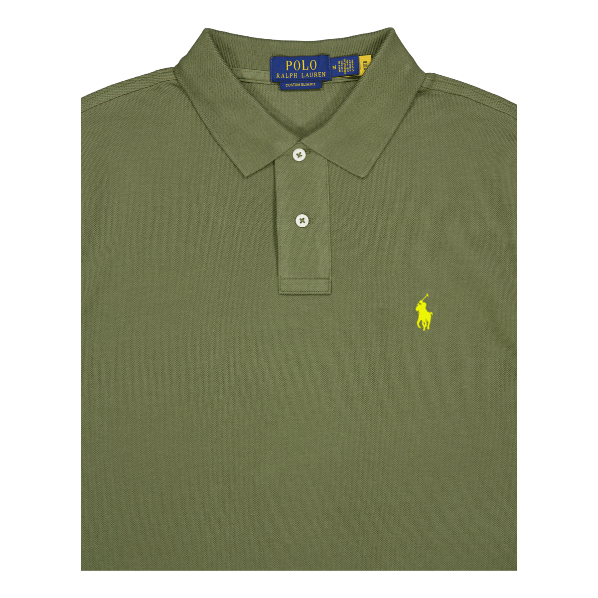 Polo Ralph Lauren Custom Slim Fit Mesh Polo Shirt Dark Sage