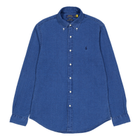 Polo Ralph Lauren Custom Fit Seersucker Shirt Dark Indigo