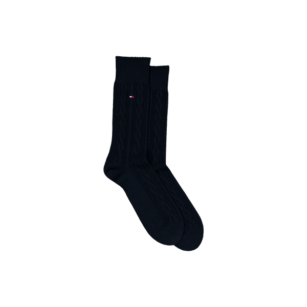 Th Men Sock 1p Cable Wool 001