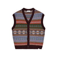 Les Deux Hordur Fair Isle Vest Mountain