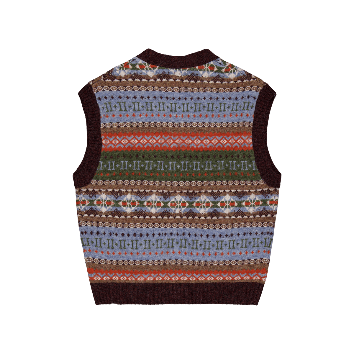 Les Deux Hordur Fair Isle Vest Mountain