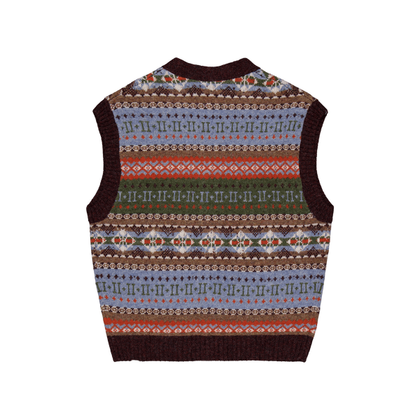 Les Deux Hordur Fair Isle Vest Mountain