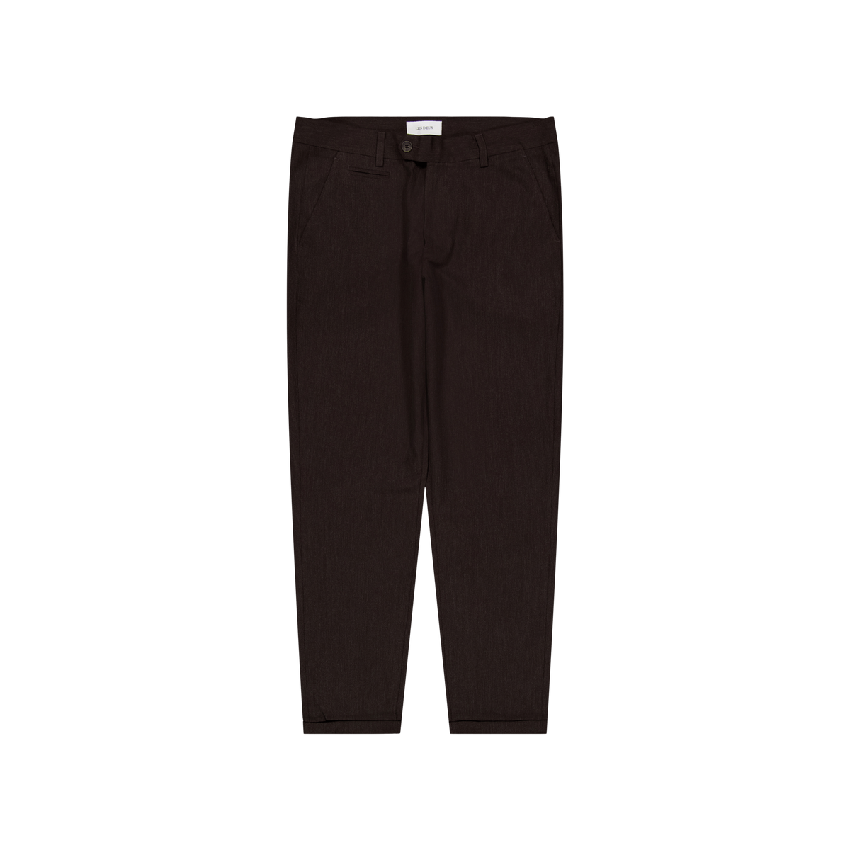 Les Deux Como Wool Mélange Suit Pants Coffee