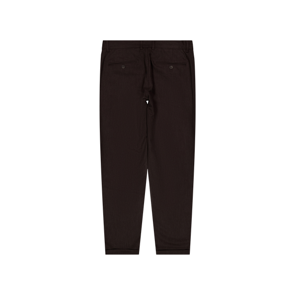 Les Deux Como Wool Mélange Suit Pants Coffee