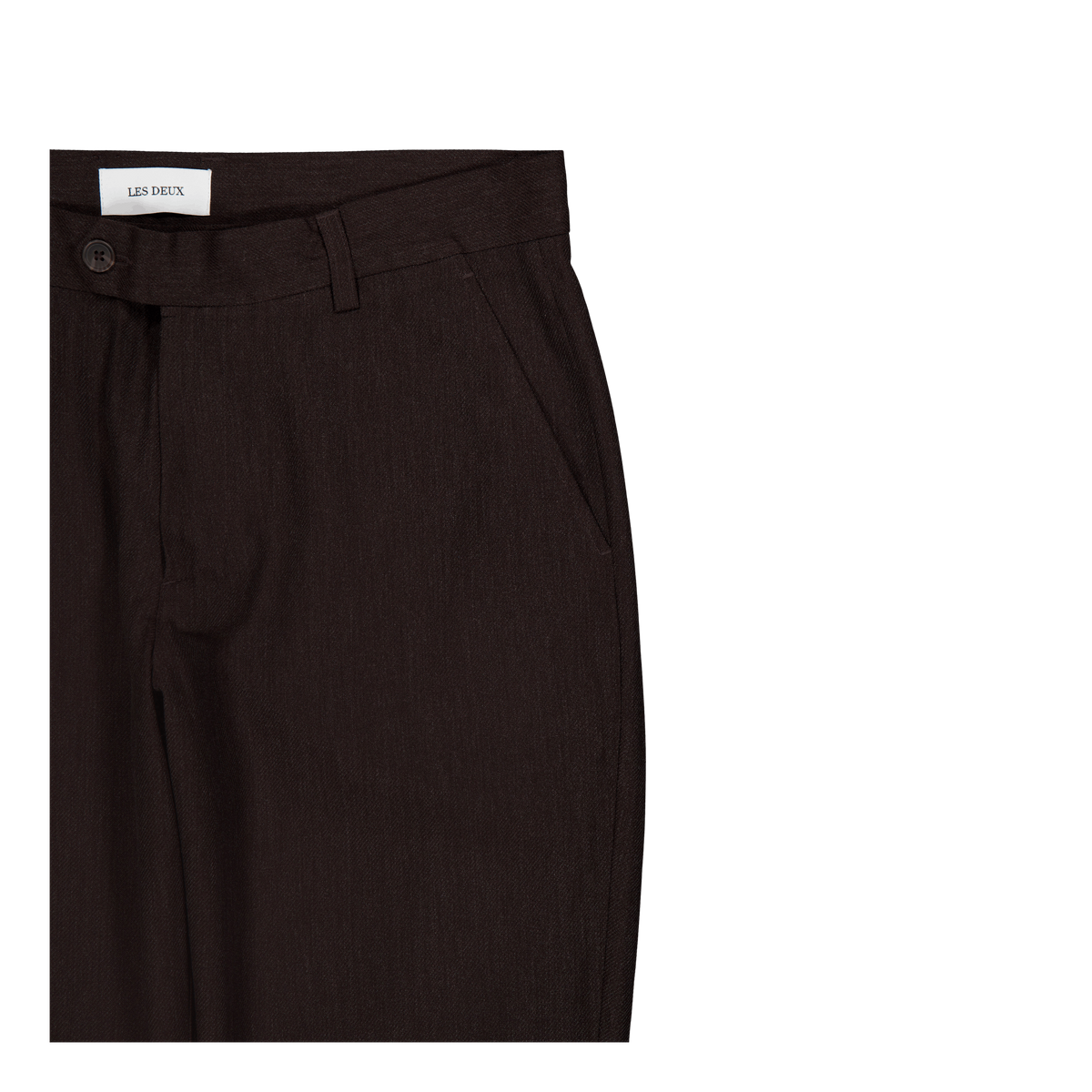 Les Deux Como Wool Mélange Suit Pants Coffee
