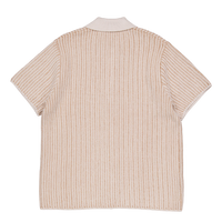 Easton Knitted Ss Shirt Camel