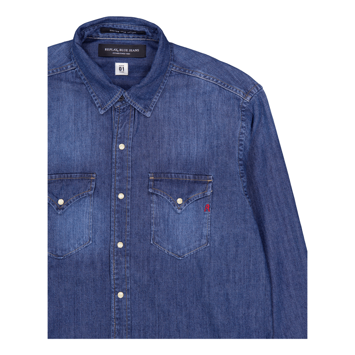 1 Year Aged Denim Shirt 009