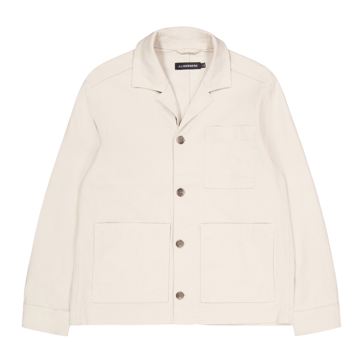 Errol Linen Workwear Overshirt U029 Moonbeam