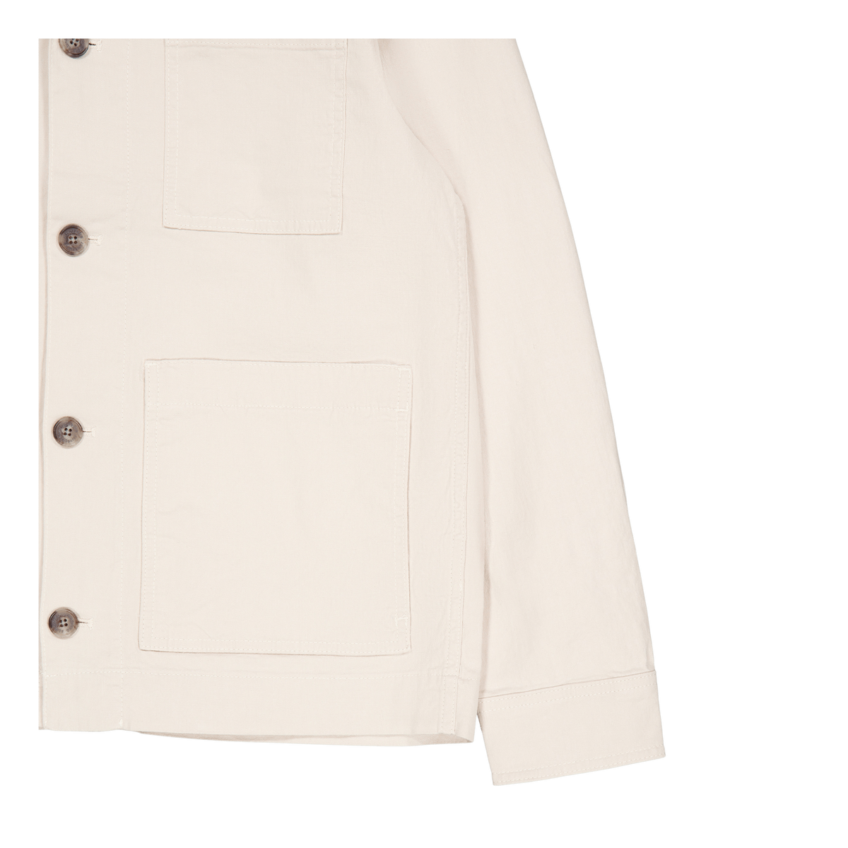 Errol Linen Workwear Overshirt U029 Moonbeam