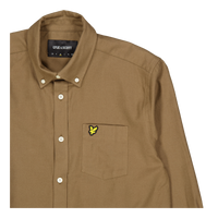 Plain Flannel Shirt X080 Linden Khaki