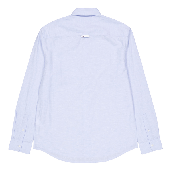 Tjm Reg Linen Blend Shirt Moderate