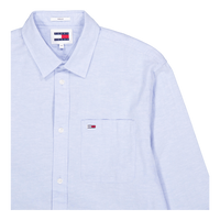 Tjm Reg Linen Blend Shirt Moderate