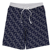 Ss Woven Pj Set Drawstring Diagonal Logo