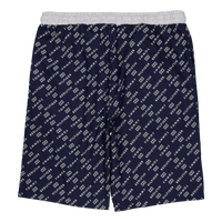 Ss Woven Pj Set Drawstring Diagonal Logo