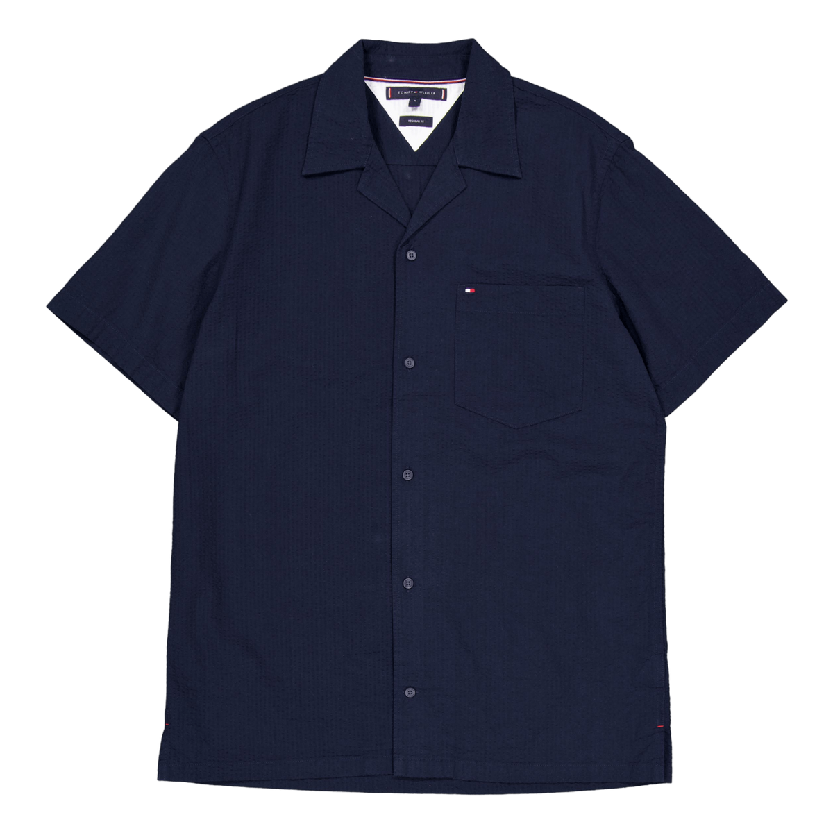 Seersucker Solid Shirt S/s