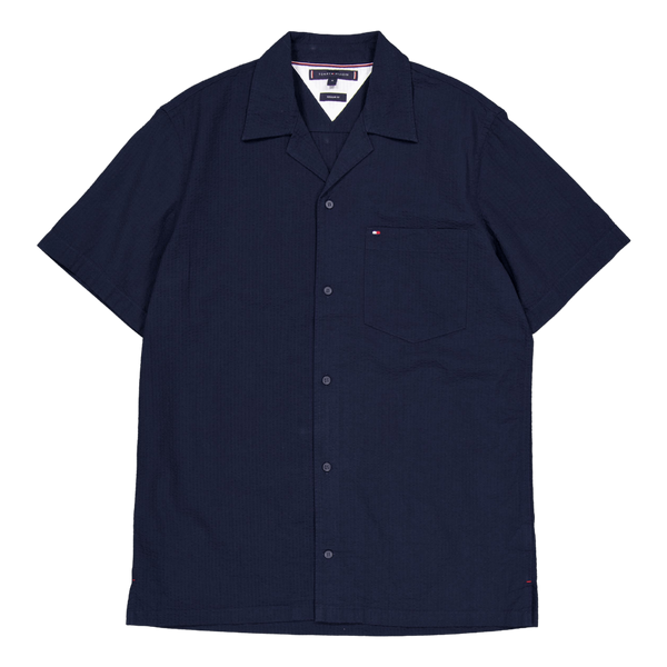 Seersucker Solid Shirt S/s