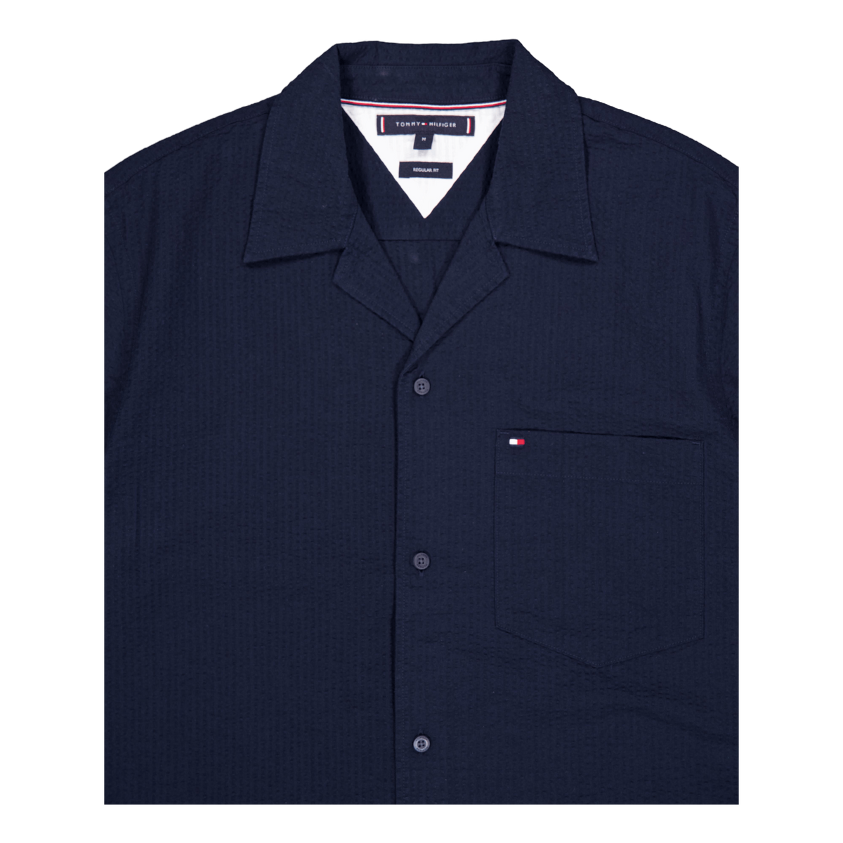Seersucker Solid Shirt S/s