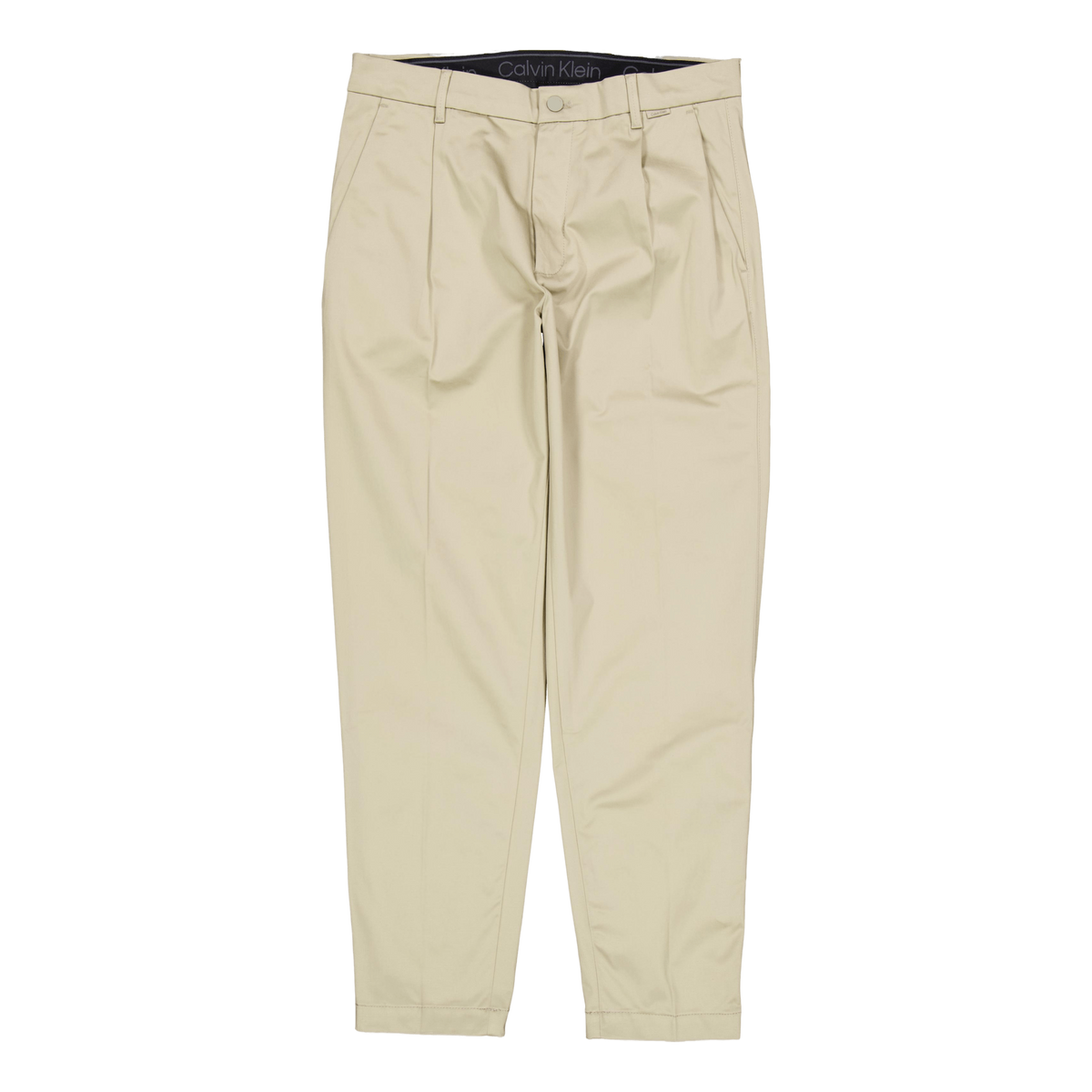 Sateen Stretch Cropped Tapered Fresh Clay