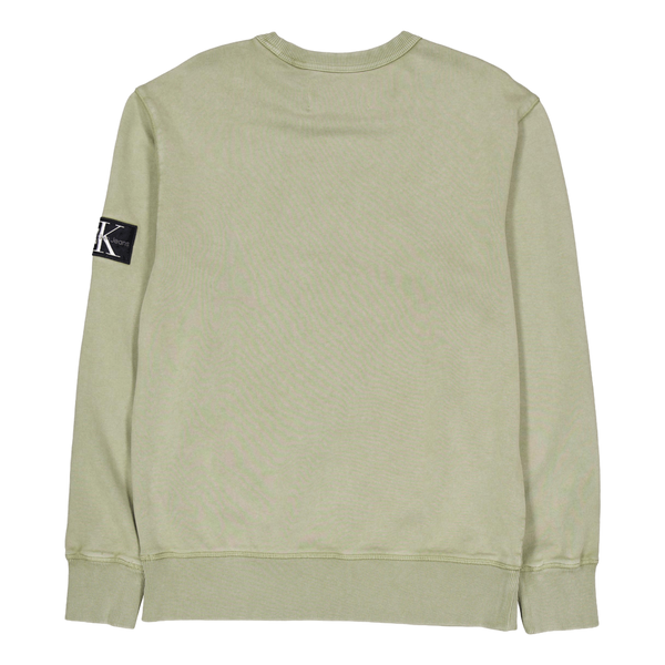 Washed Badge Crew Neck Dark Juniper