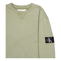 Washed Badge Crew Neck Dark Juniper