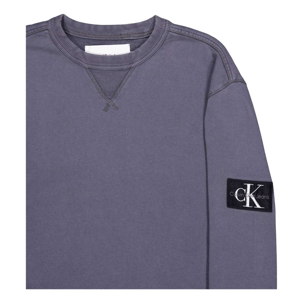 Washed Badge Crew Neck Washed