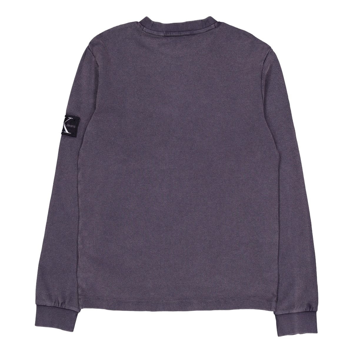Washed Badge Waffle Ls Tee Washed