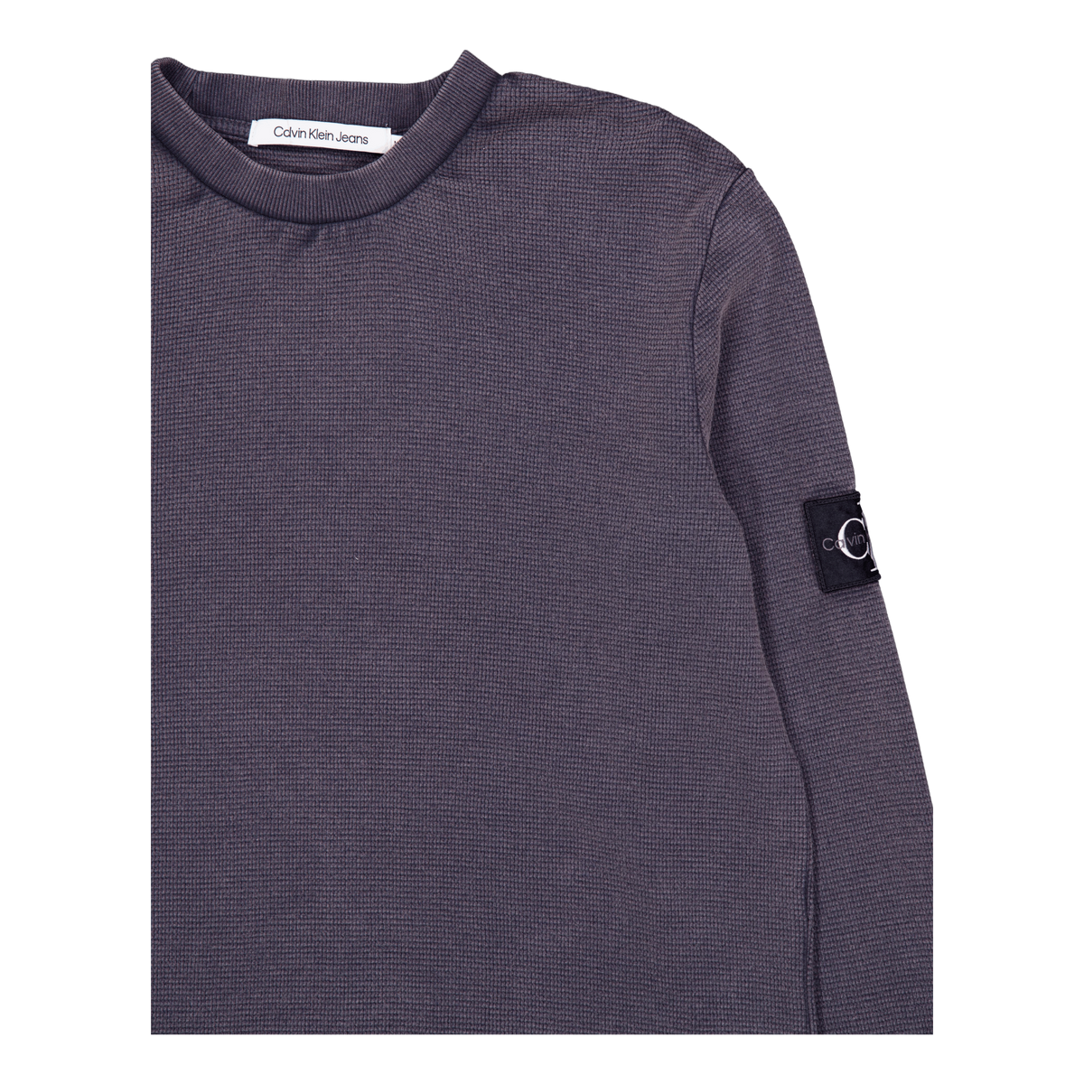 Washed Badge Waffle Ls Tee Washed