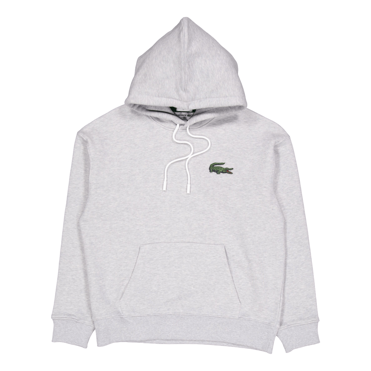 Loose Fit Crocodile Badge Hood Cca Silver Chine
