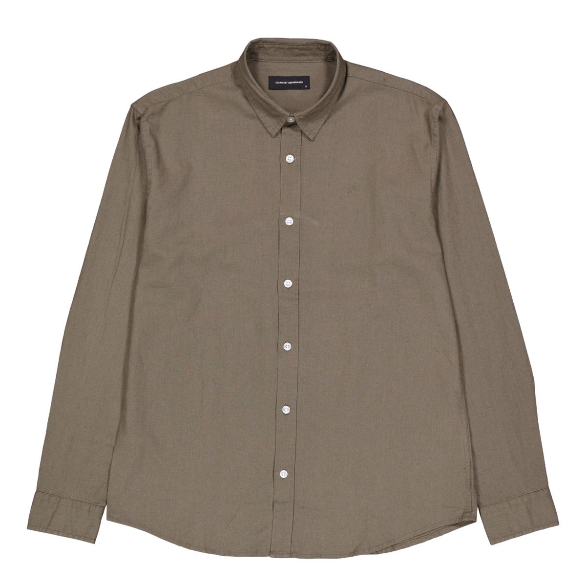 Cotton / Linen Shirt L/s Dusty Green