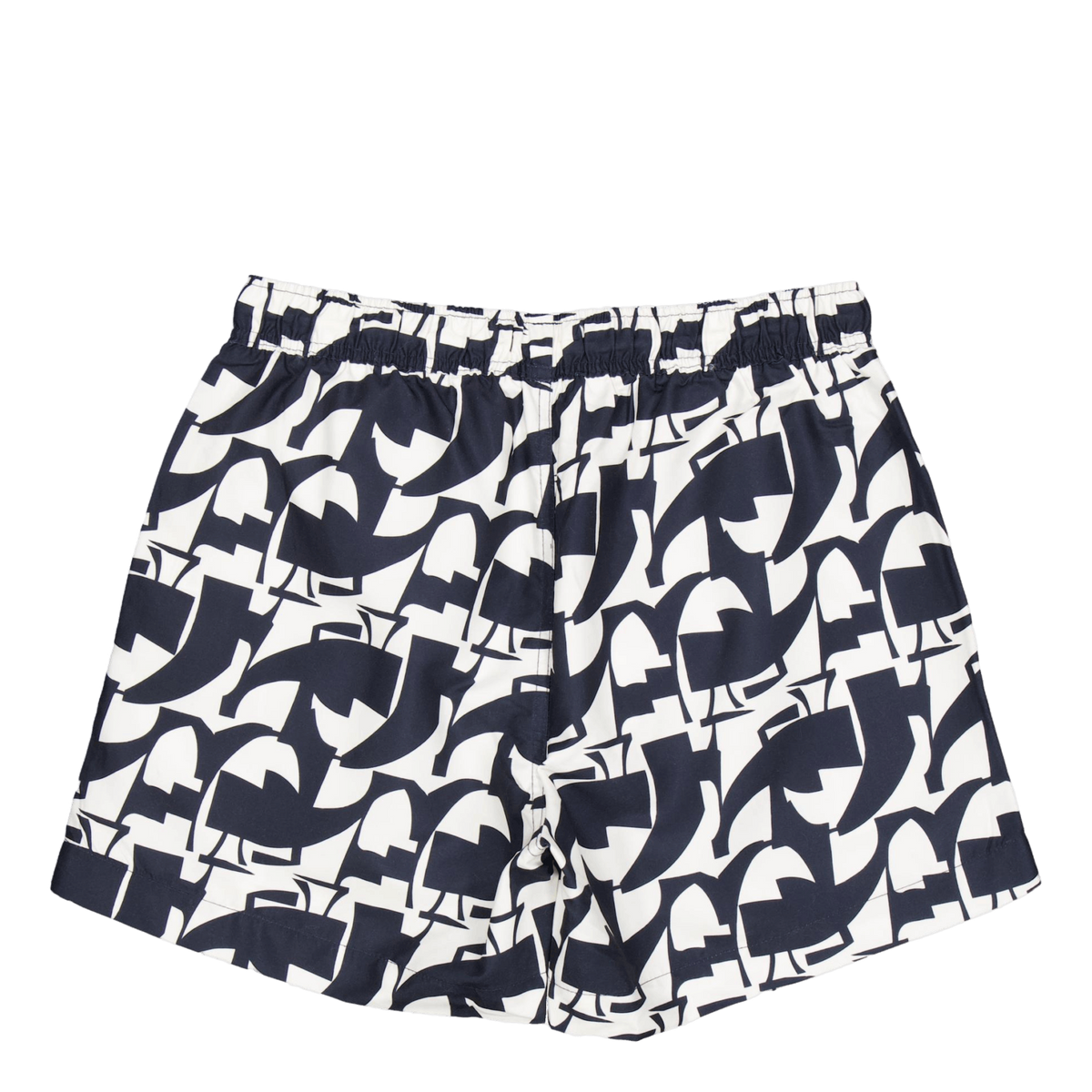 Swim Shorts Navy / Ecru Graphic