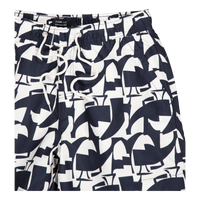 Swim Shorts Navy / Ecru Graphic