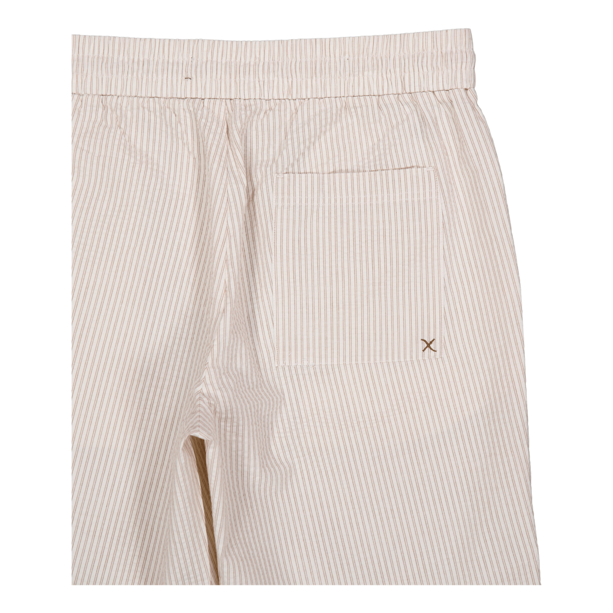Barcelona Matti Seersucker Sho Ecru/khaki Stripe
