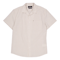 Bowling Matti Seersucker Shirt Ecru/khaki Stripe