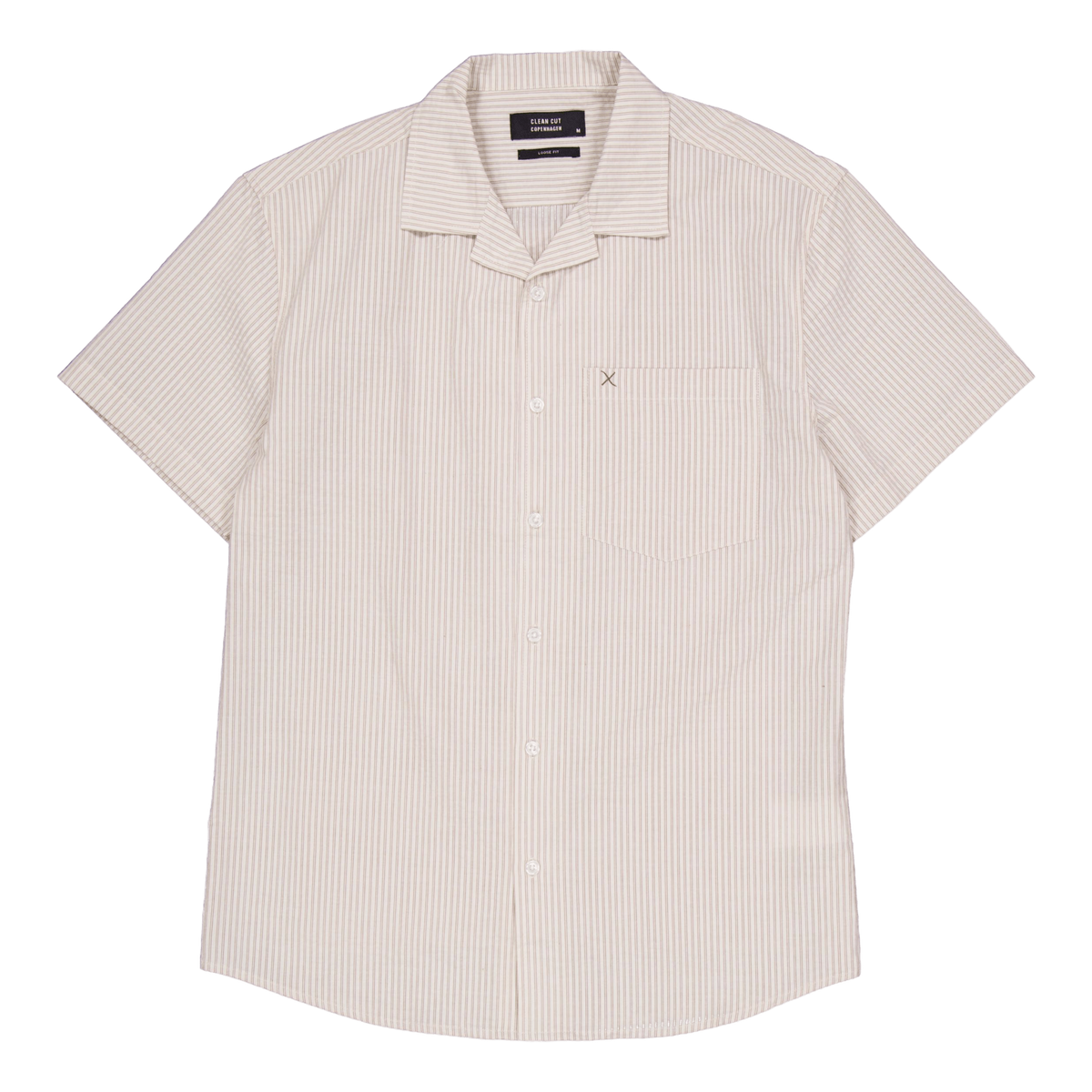 Bowling Matti Seersucker Shirt Ecru/khaki Stripe