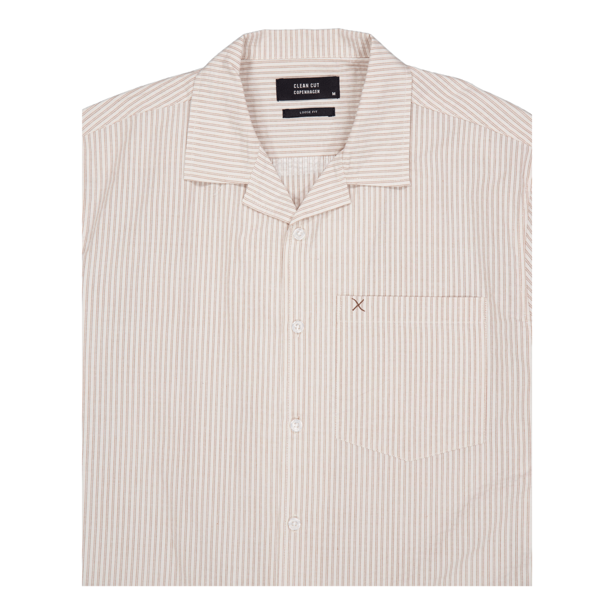 Bowling Matti Seersucker Shirt Ecru/khaki Stripe