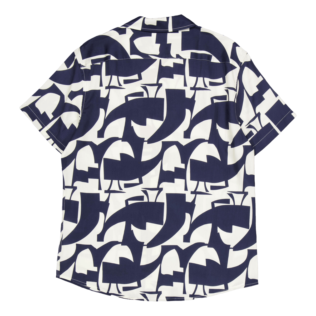 Bowling Jonathan Tencel Shirt  Dark Navy/ecru