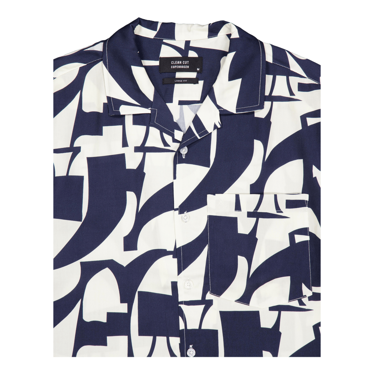 Bowling Jonathan Tencel Shirt  Dark Navy/ecru