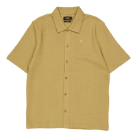 Calton Structured Shirt S/s Dark Khaki