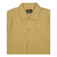 Calton Structured Shirt S/s Dark Khaki