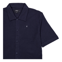 Calton Structured Shirt S/s Dark Navy