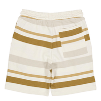 Calton Striped Structured Shor Ecru/khaki Stripe