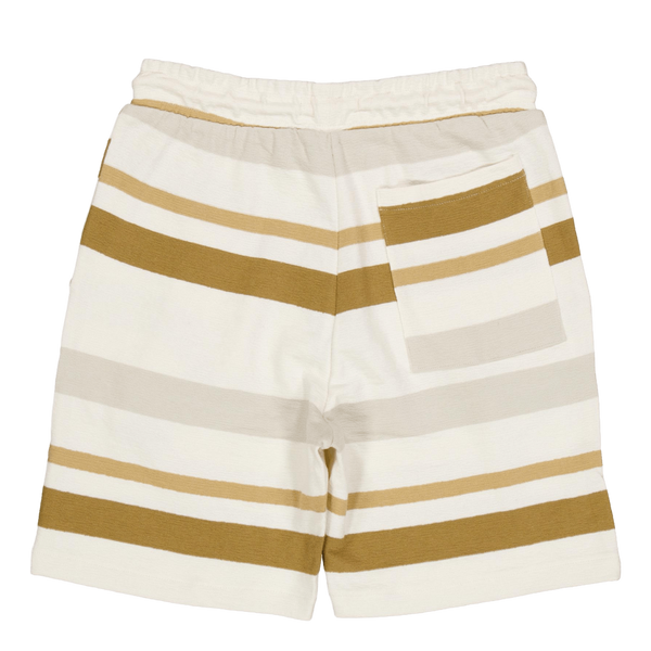 Calton Striped Structured Shor Ecru/khaki Stripe