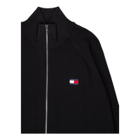 Tjm Reg Ziptru Hi Neck Sweater Bds-black