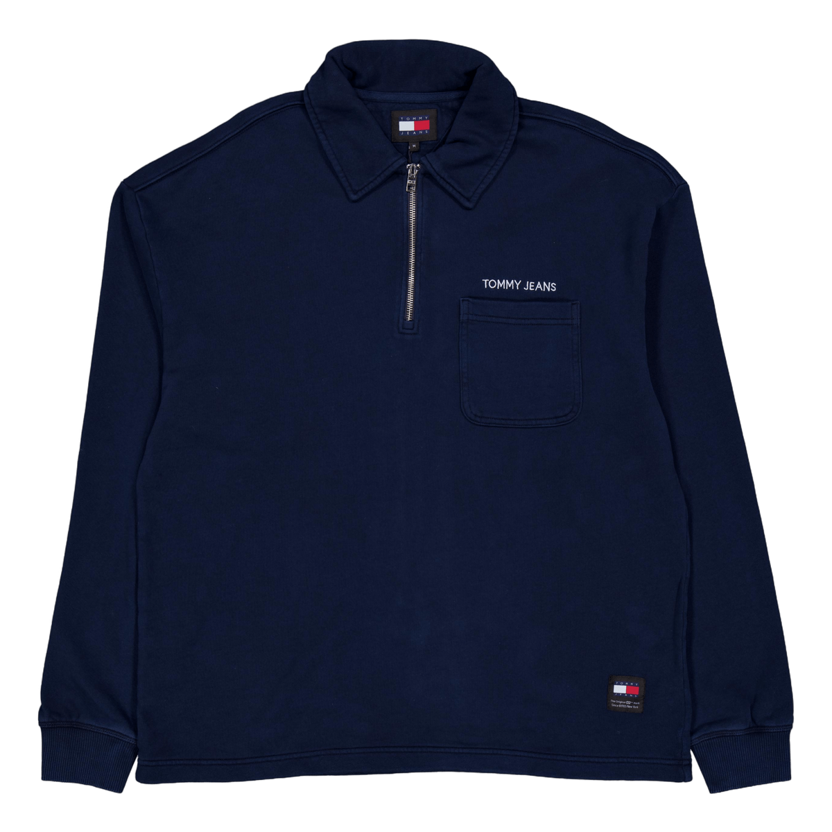 Tjm Rlx  S Classics 1/4 Zip Ex C1g-dark Night Navy