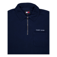Tjm Rlx  S Classics 1/4 Zip Ex C1g-dark Night Navy
