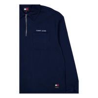 Tjm Rlx  S Classics 1/4 Zip Ex C1g-dark Night Navy