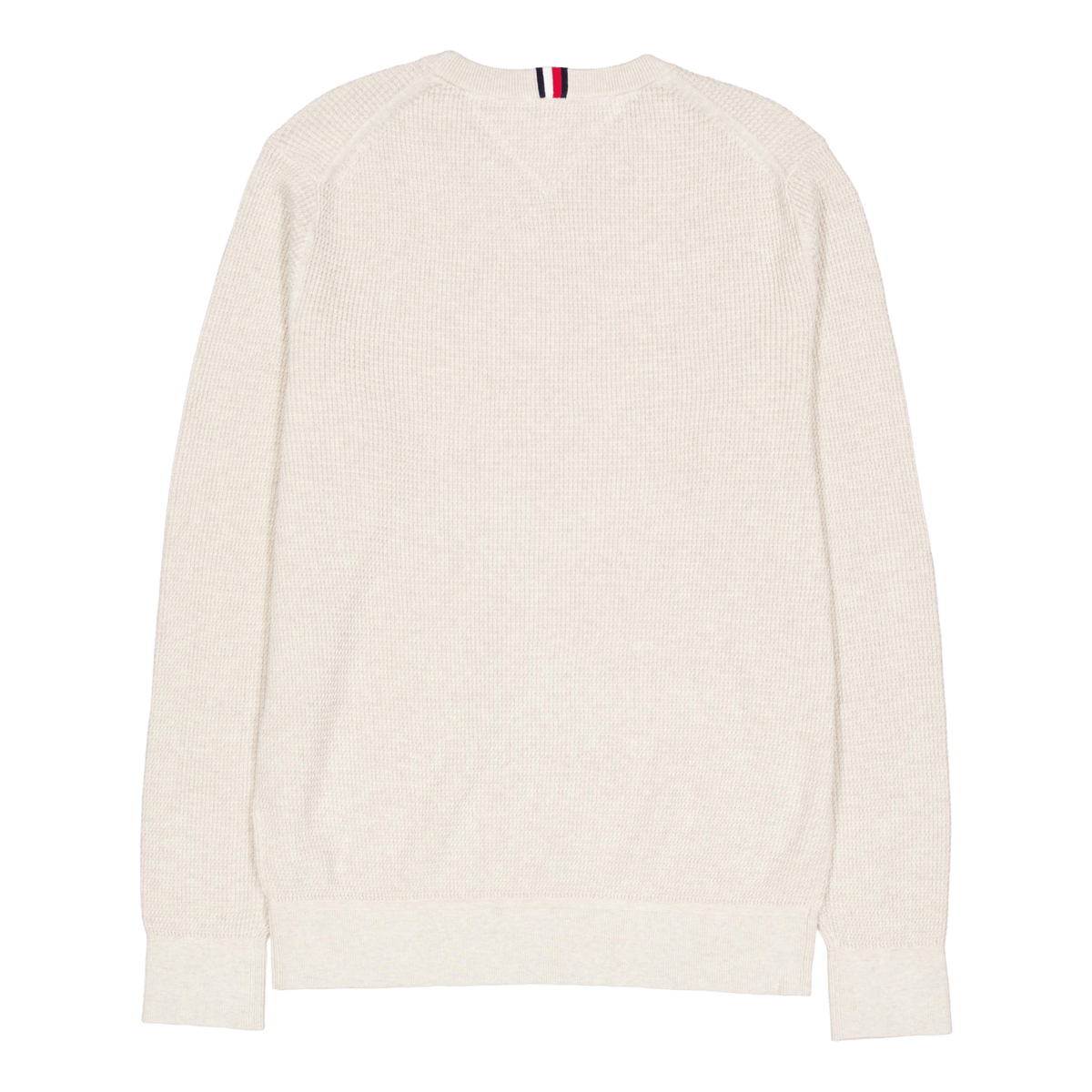 Refined Structure Crew Nk Hcx-heathered Oatmilk