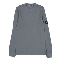 Badge Waffle Ls Tee Psl-endless Grey