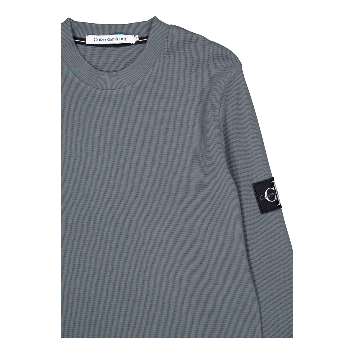 Badge Waffle Ls Tee Psl-endless Grey